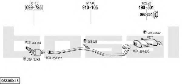 BOSAL 062.960.18 Exhaust System